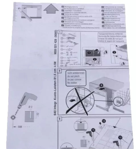 00568942 Návod k instalaci myček nádobí Bosch | Siemens