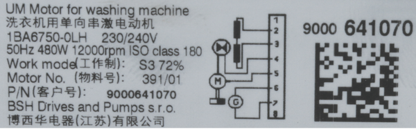 00145434 Motor Bosch | Siemens
