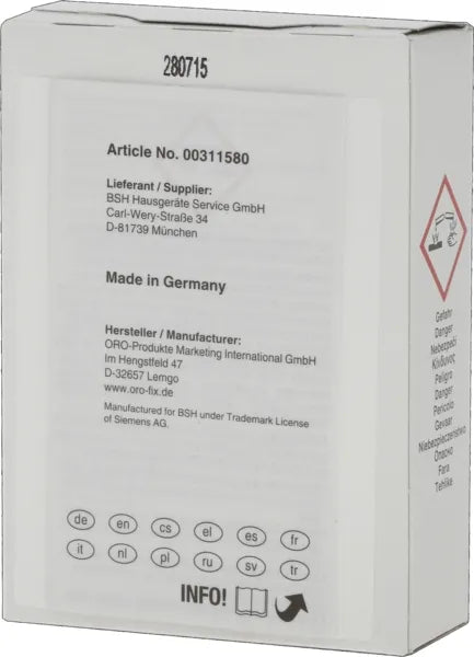 00311580 Čistič do myčky nádobí Bosch | Siemens
