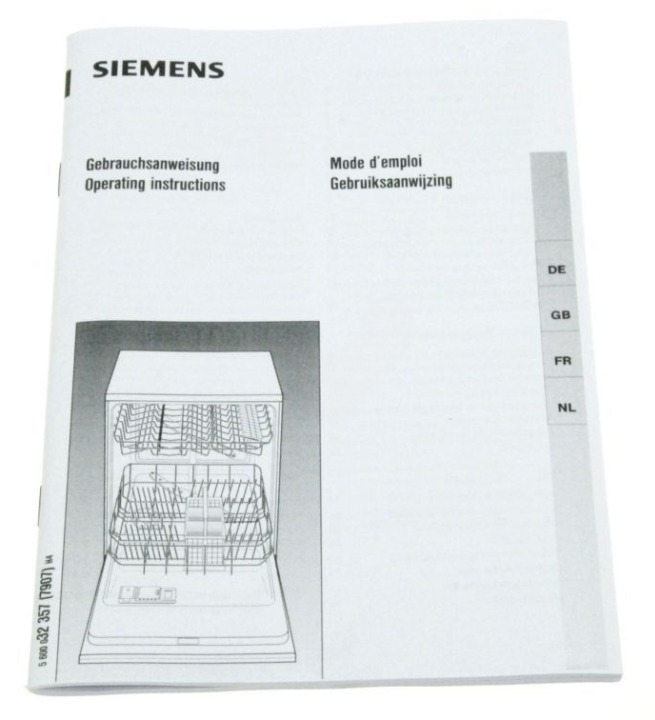 00526161 Návod do myčky nádobí Bosch | Siemens