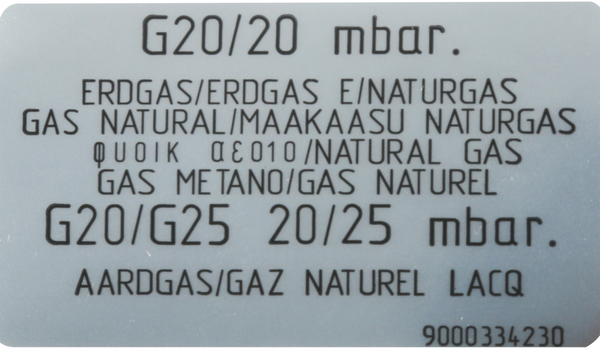 00632988 Sada trysek - zemní plyn