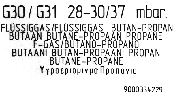 00633115 Sada trysek - zkapalněný plyn sporák Bosch | Siemens