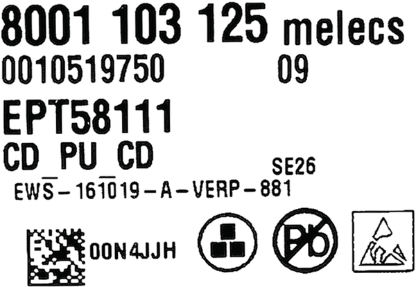 00634306 Naprogramovaný výkonový modul Bosch | Siemens