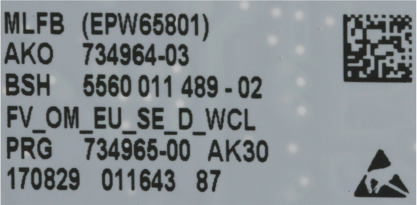 00648418 Operační modul Bosch | Siemens