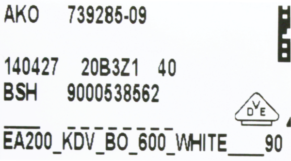 00658256 Programátor Bosch | Siemens