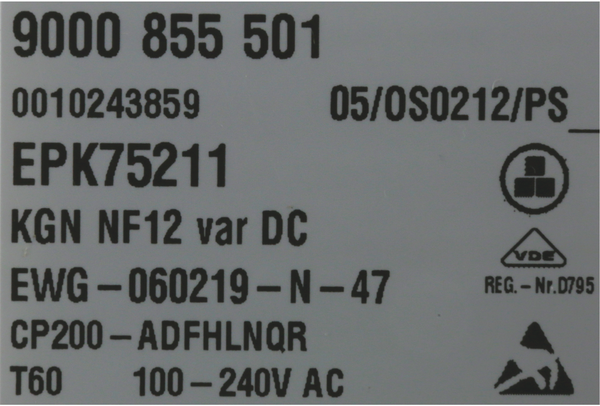 00748332 Nenaprogramovaný řídicí modul Bosch | Siemens