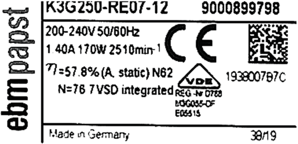 11004859 Motor ventilátoru