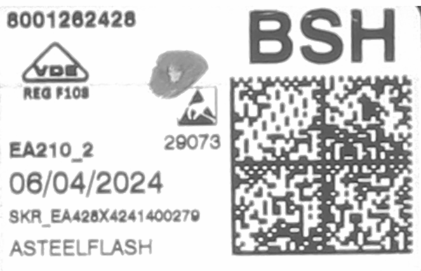 11055231 SMM není naprogramován & operační modul Bosch | Siemens