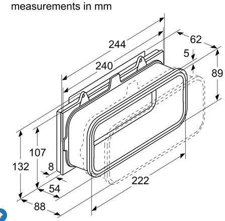 17004798 Standardní pachový filtr Bosch | Siemens